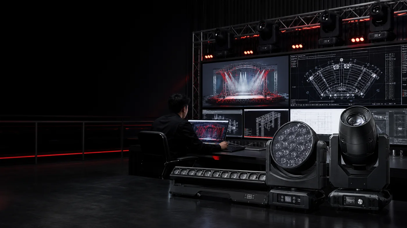 Custom stage lighting design project