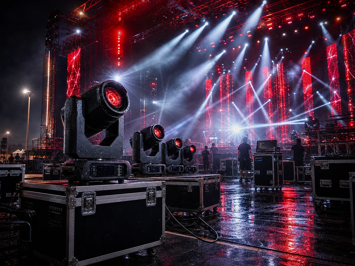 Rental touring stage lighting solution