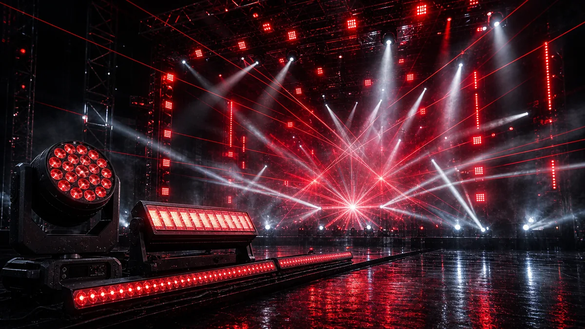 Stage lighting effects layer system